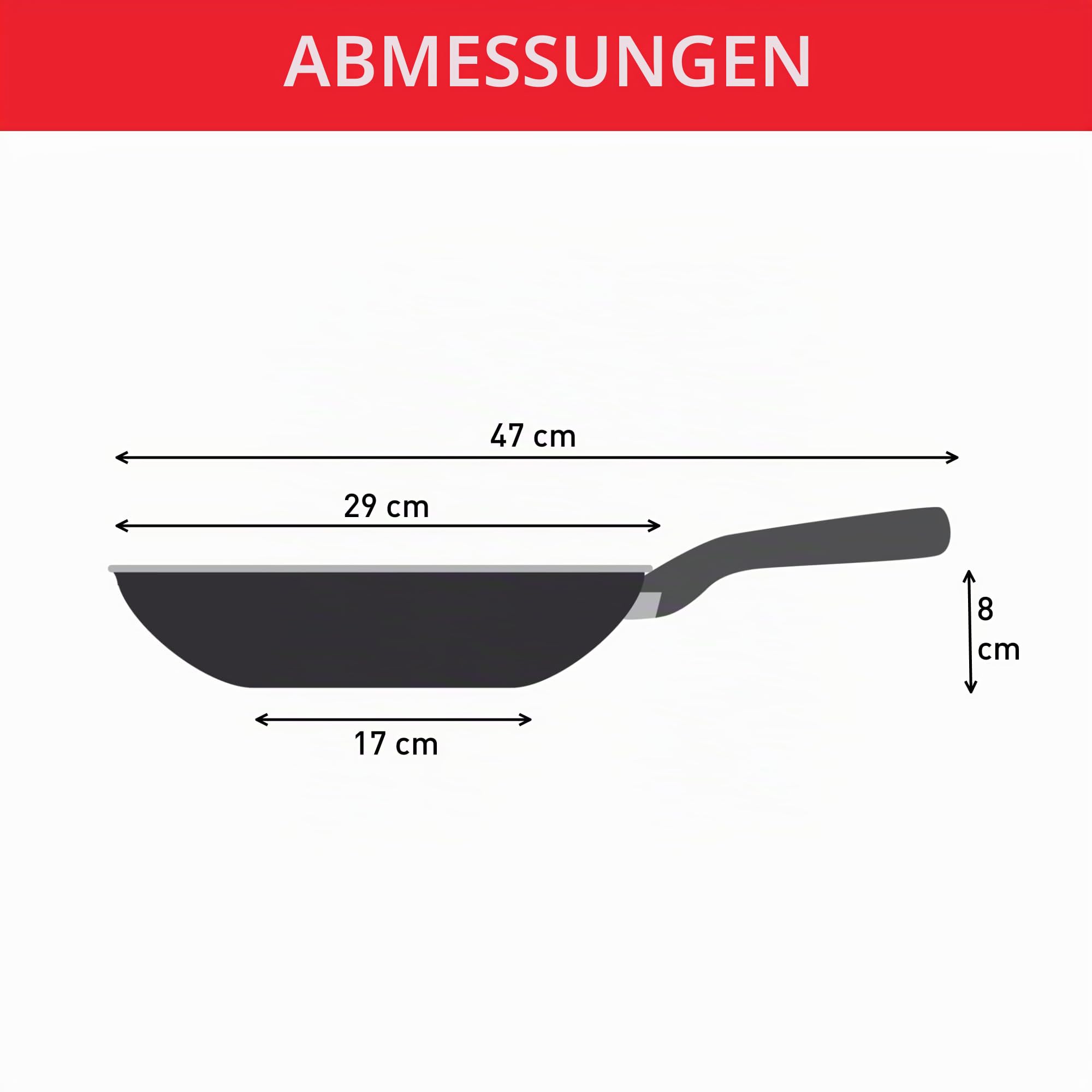 Tefal G7261944 Comfort Max Edelstahl Antihaft-Wok, 28 cm – Silber