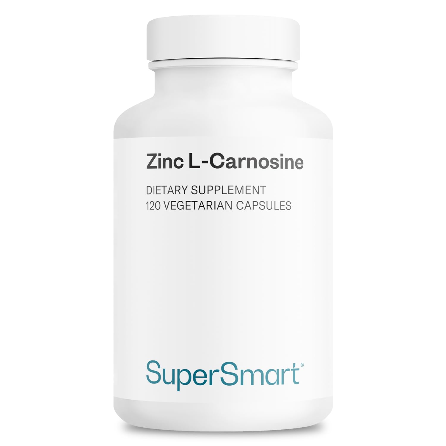 SupersmartZinc L-Carnosine 75 mg Per Serving - Gut Health & Anti Inflammatory Supplement - Help Reduce Acid Reflux | Non-GMO & Gluten Free - 90 Vegetarian Capsules
