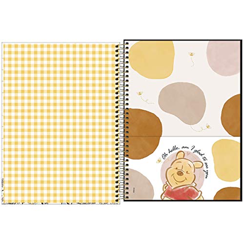 Caderno Espiral Universitário 10M 160Fls C.D. Pooh Tilibra