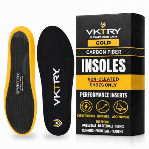 VKTRY Gold Sport Insoles for Non-Cleated Shoes