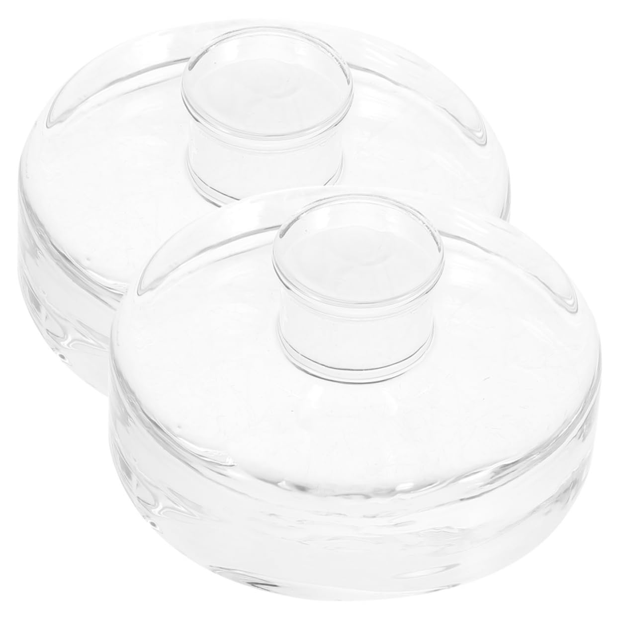 LALADEFIEE Handle-design Fermenting Weights for Jars Pickle Bottle Glass Weights for Process
