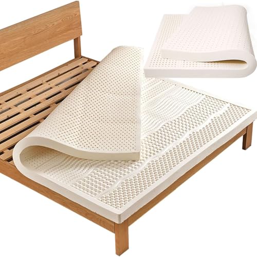 nic - Colchón de látex natural para hotel, tamaño King, con características, tamaño Queen, individual, matrimonial, 5 cm de grosor, incluye funda de 110 x 220 cm