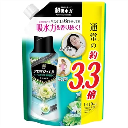 【3個セット】レノアアロマジュエル パステルフローラル & ブロッサム の 香り つめかえ用 超特大サイズ 柔軟剤 フレグランス 洗濯用品 香り持続 大容量