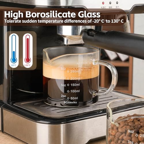Vaso medidor espresso con asa 250 ml miniatura 2