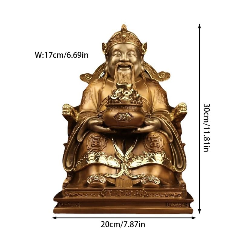 Posąg Buddy do wnętrz sklep czci bogactwa rzeźba rzeźba mosiężna statua buddy ozdoby do domu feng shui dekoracja medytacyjna statua buddy rzeźba
