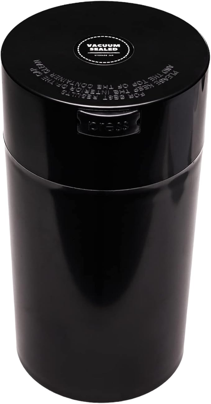 Cannabising Large 1350ml Black Airtight Vacuum Sealed Kitchen Storage