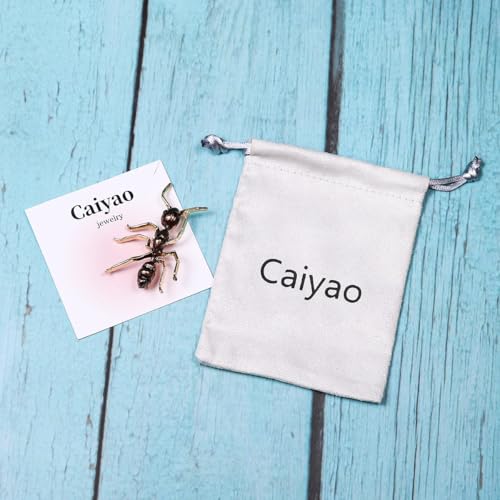 Caiyao Vivid Ant Brooch Enamel Cute Insect Animal Brooch Pins Clothes Bag Accessories Jewelry4