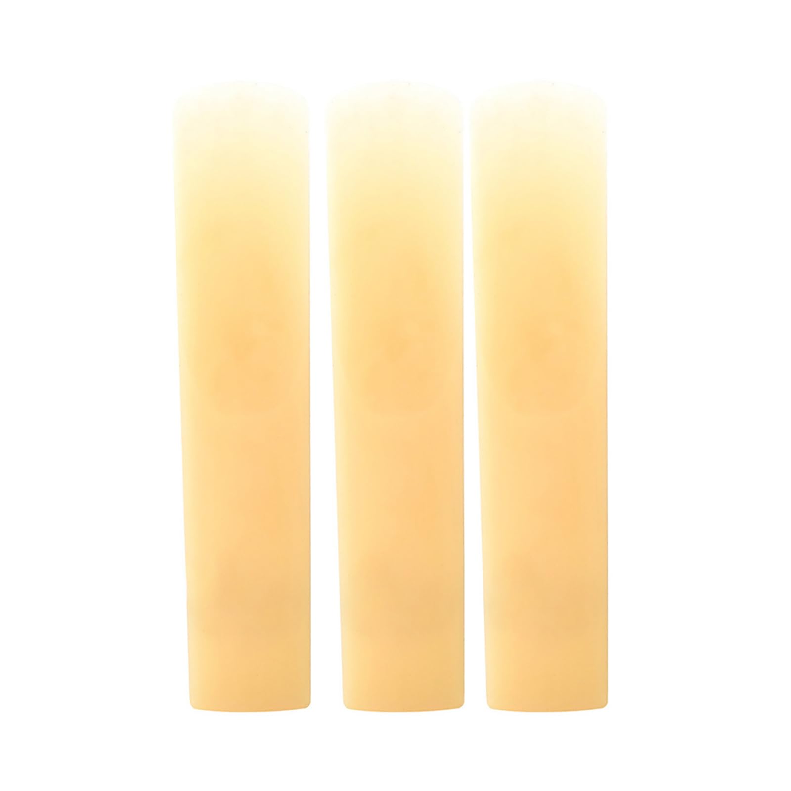 Holzblasinstrument 3Pcs Tenöre Sopran Sax Harz Saxophon Musical Instrument for Anfänger Holzblasinstrument Zubehör(Yellow,1.6 * 8 * 0.4 cm)
