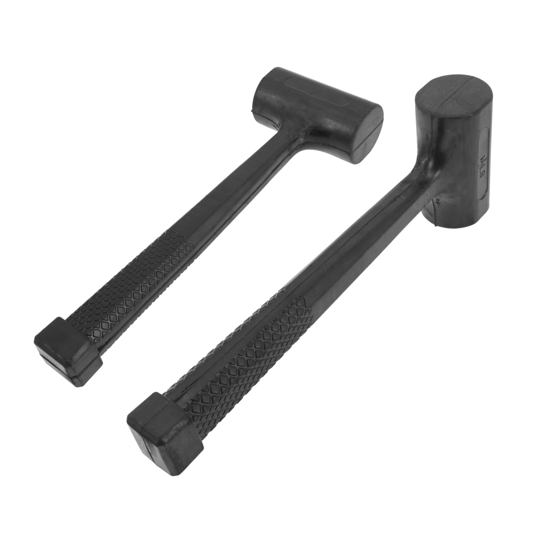 Mazza in Gomma Antishock per Installazione, 2 Pezzi Neri | Doppia Superficie di Percussione, Design Ergonomico, Impugnatura Antiscivolo, per Costruzione e Gioielleria