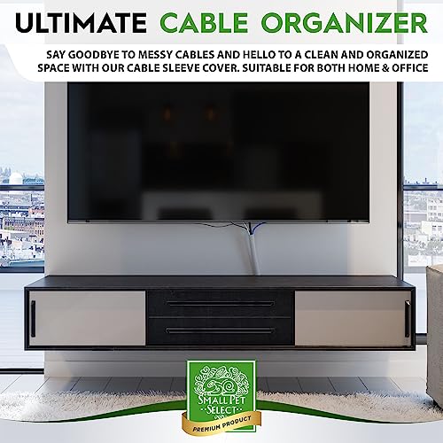 Protector de Cables para Mascotas Pequeñas Small Pet Select, Cubierta Resistente para Cables, Negro, 10 pies | Protector Ultra Resistente para Cables y Cuerdas, Gestión de Cables, Resistente a Mordeduras, para Conejos, Perros, Gatos y Mascotas Pequeñas miniatura 5