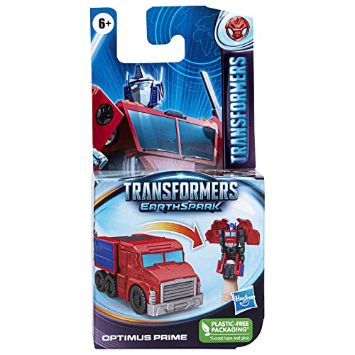 Transformers EarthSpark Tacticon Optimus Prime Figure, 6 cm, Robot Toy for Children from 6 Years, Multicoloured, Compact - Image 3