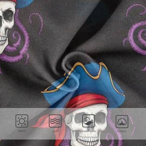 Print Girls Underwear Toddlers 2t Cotton Panties for Girl Pirate Skulls Purple Octopus Briefs Underpants3