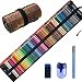 Premier Colored Pencils for Adults Coloring Books, Premium Artist Colored Pencil Set (72-Count), Handmade Canvas Pencil Wrap, Extra Accessories Included, Holiday Gift, Oil based Color Pencils