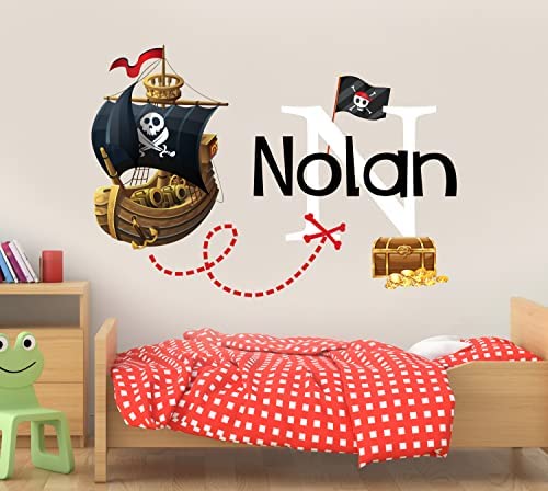 Vinilo Decorativo Pirata Personalizado para Pared 26x18 pulgadas miniatura 2