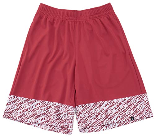 SPALDING(スポルディング) バスケットボール ウェア パンツ プラクティスパンツ ロゴグラフィック ダークレッド XLサイズ SMP191070 バスケ バスケット SMP191070 XL
