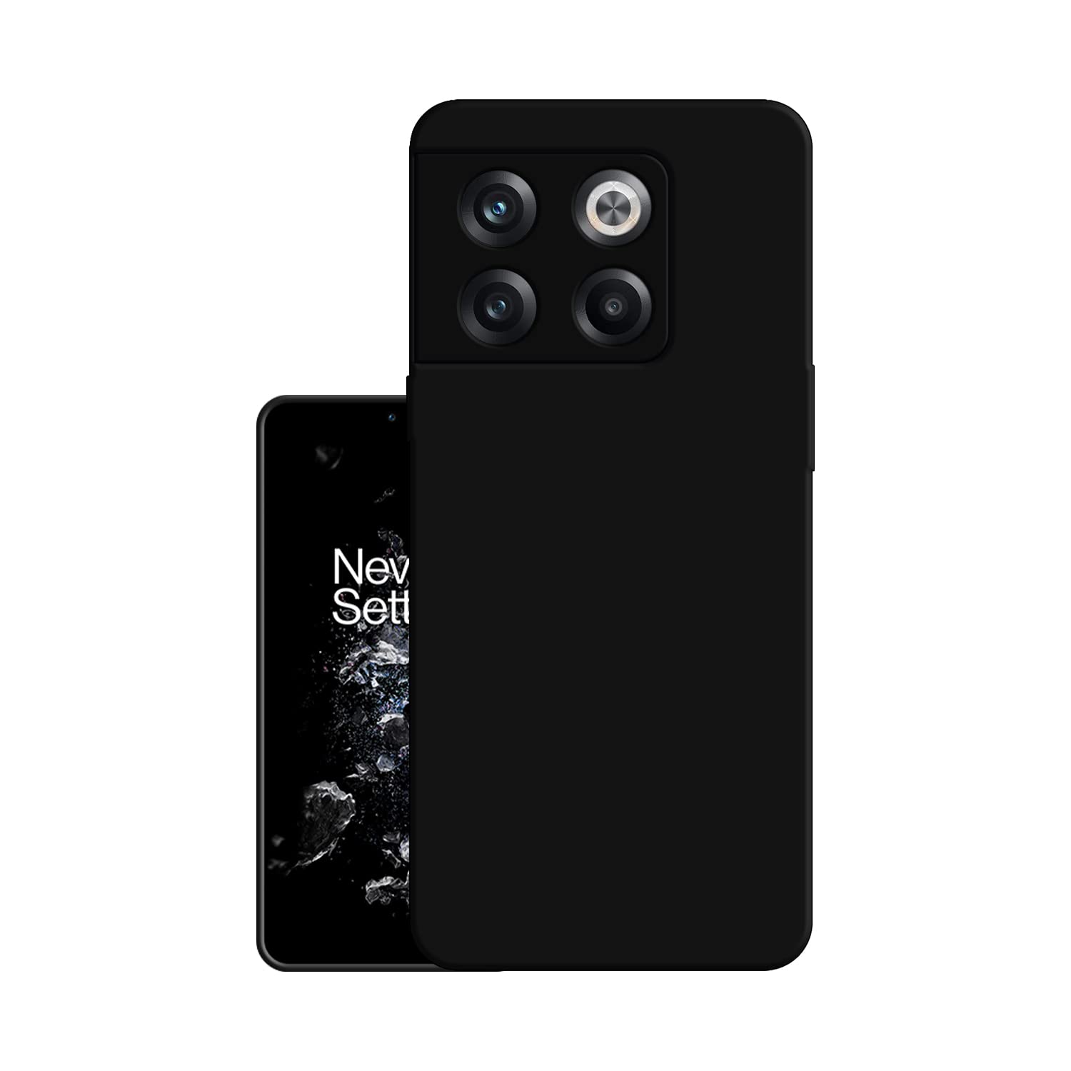 HELLO ZONE Exclusive Matte Finish Soft Back Case Cover for OnePlus 10T 5G - Black (B0B9JPLK54) Amazon Price History, Amazon Price Tracker