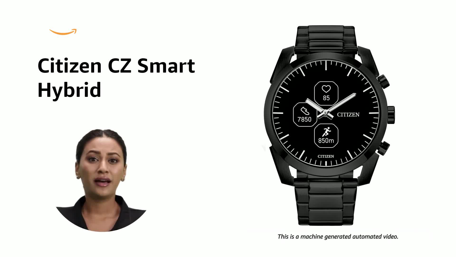 Citizen CZ Smartwatch with YouQ wellness app featuring IBM Watson