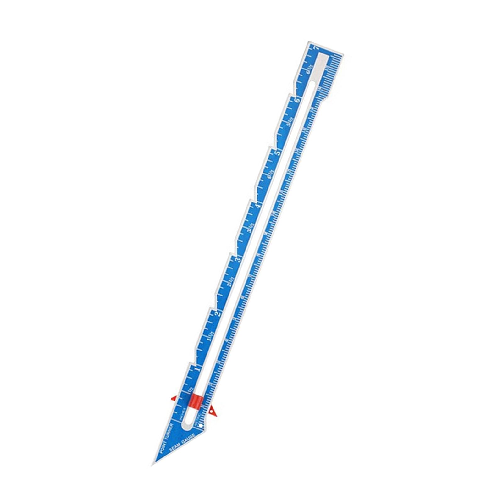 Hdoytxxm Blue Quilting Gauge Ruler Sewing Measuring Tool Sliding Fabric For Craft Measuring Tool Metal Marking For