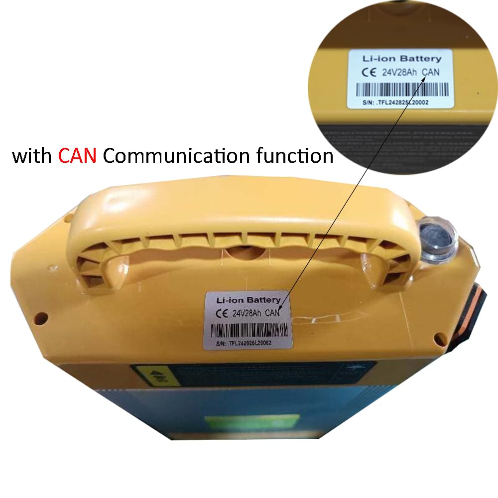 Batería para Carretilla elevadora eléctrica de 48 V 15 Ah 20 Ah, baterías para transpaleta de 24 V 28 Ah con comunicación Can.