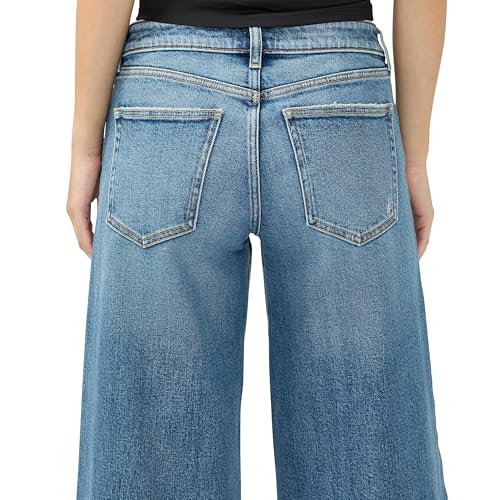 Silver Jeans Co. Women's 90s Baggy Skater Low Rise Wide Leg Jeans4