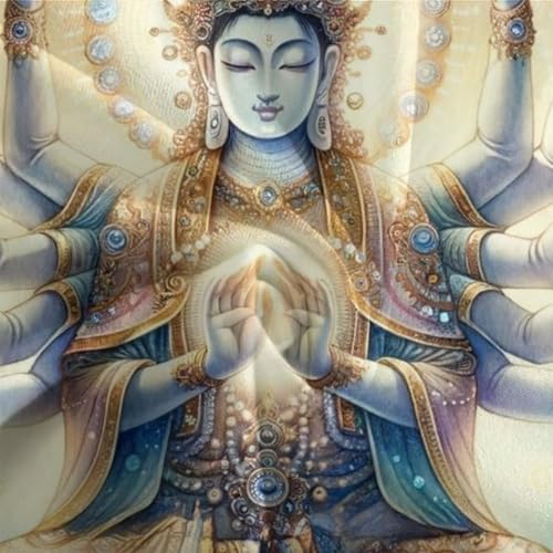 Linge de lit Bouddha imprimé 3D de qualité supérieure en microfibre tissée