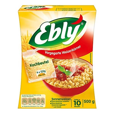 Ebly Sonnenweizen, 10 Minuten Kochbeutel, 6 Packungen (6 x 500g) Cover