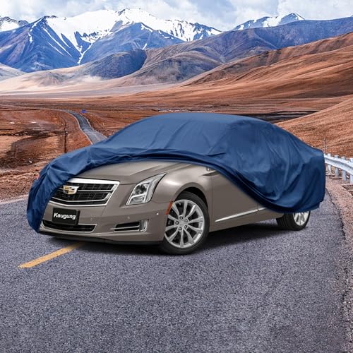 Image of Kaugung Heavy Duty Car Cover Custom Fit Cadillac XTS (2012-2020),Waterproof All Weather Resistant Outdoor Sun Rain Dust Snow Protection with Anti-Theft Lock.(USA Warehouse,Within 3-7 Days)