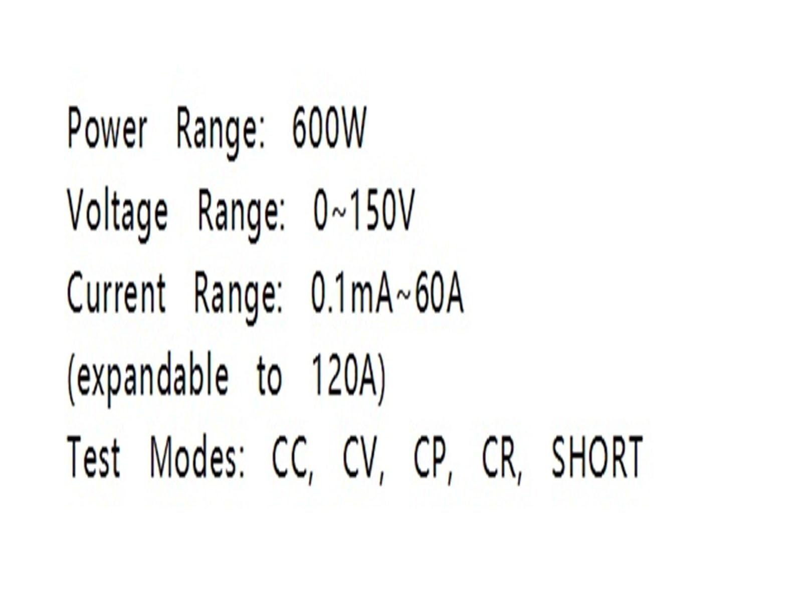 Tester di carico elettronico CC ad alta potenza CH9810 600 W 150 V 60 A