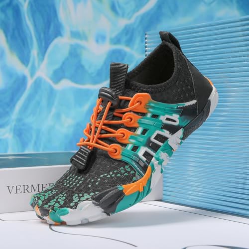 Image of Kids Water Shoes Boys Girls Quick Dry Aqua Socks Barefoot Beach Pool Swim Hiking Lightweight Non-Slip Outdoor