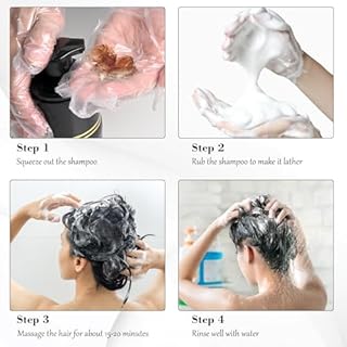 KAISASA Black Hair Dye Shampoo 3 in 1, Hair Color Shampoo for Cover Grey Hair, Natural with Herbal Ingredient for Men and Women (Black)