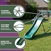 Plum Deimos Climbing Dome with 4FT Slide - Outdoor Toddler Jungle Gym, Monkey Bars, Playground Sets for Backyards, Play Equipment for Kids, Durable, Sturdy, Rust Resistant, Easy Assembly, Ages 3+