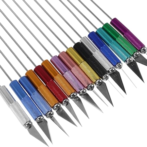 Barras metálicas para manualidades SHINEOFI con agujas, kit ideal para crear pulseras y joyas 3