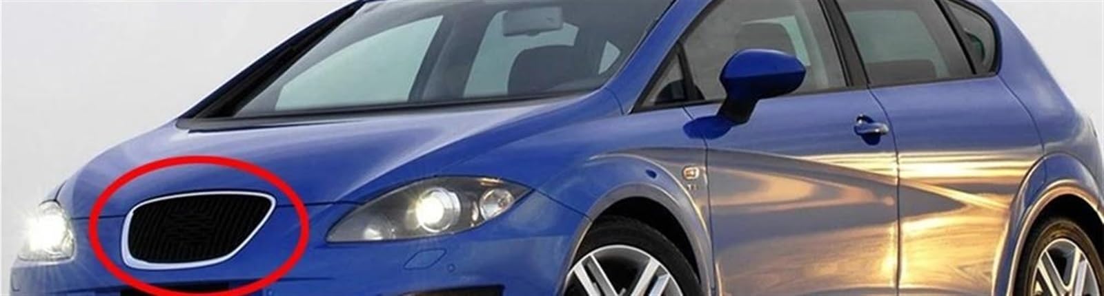 Calandra Anteriore Nera Opaca Per Seat Leon Altea Toledo 2005-2009 – Design Miele - 4