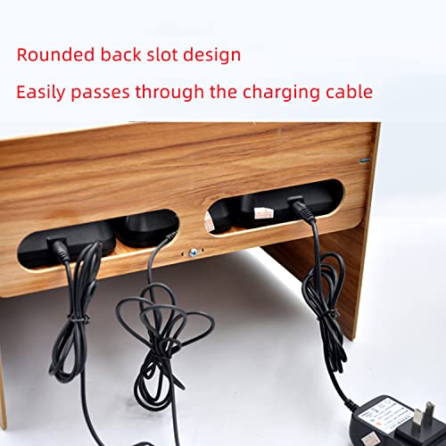 XICHENGSHIDAI Walkie Talkie Organizer Holz DIY Desktop multi-girds Handy Aufbewahrungsbox Sicherheit Büro Storage Rack Teile Speicher Management grün