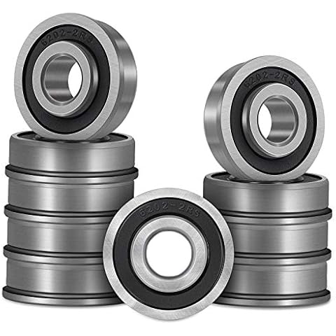 Bonbo 10Pcs Flanged Ball Bearings for Lawn Mower Cover