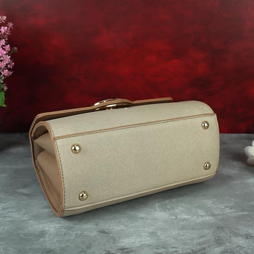 Image of NFI essentials Satchel Bags Ladies Purse Handbag Premium Women Shoulder Travel Bag for Work Gifts for Wife /Mother /Sister Stylish Office College Party Bag