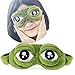 Produktbild Schlafmaske Augenbinde Augenklappe Kreative Cartoon Frosch Augenmaske Augenabdeckung Flaum Cute Augenmaske - DAKERTTA (Grün A)
