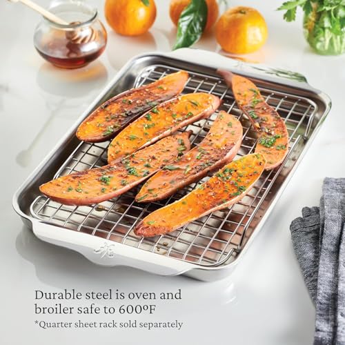 Image of Hestan Provisions OvenBond - 9 inch x 12 inch Tri-ply Clad Stainless Steel Quarter Sheet Pan
