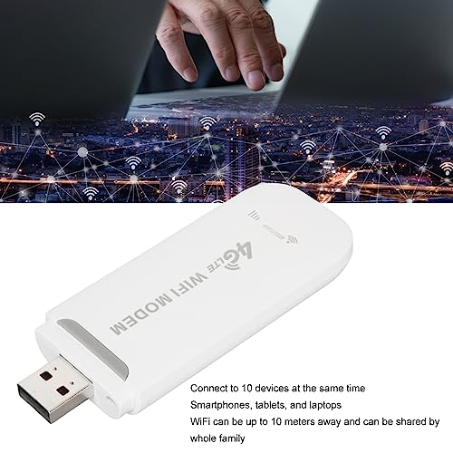 Image of 4G LTE USB Modem Dongle with SIM Card Slot, Mobile Router Hotspot for Phone PC Laptop Tablet, 10 Users Sharing, Portable Travel Network Mini Router
