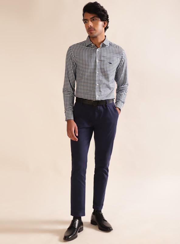 Image of Andamen Men Dobby Full Sleeve Cutaway Shirt