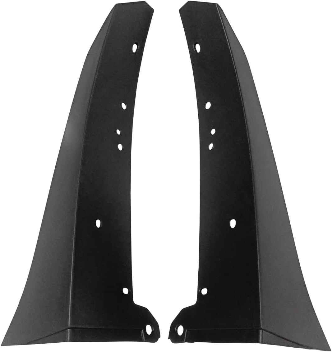 NINTE Front Lip Winglet Splitters for 2015-2021 Ford Mustang S550 ABS GT500 Style Matte Black Front Bumper Corner Spoiler