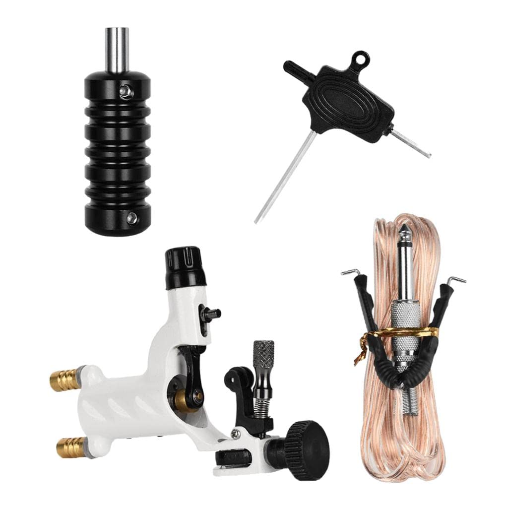 Club Bollywood®Complete Tattoo Kit Rotary Tattoo Machine Gun Grip Tube Wrench Clip Cord Black|Health & Beauty | Tattoos & Body Art |1 Piece Machine-picture-56