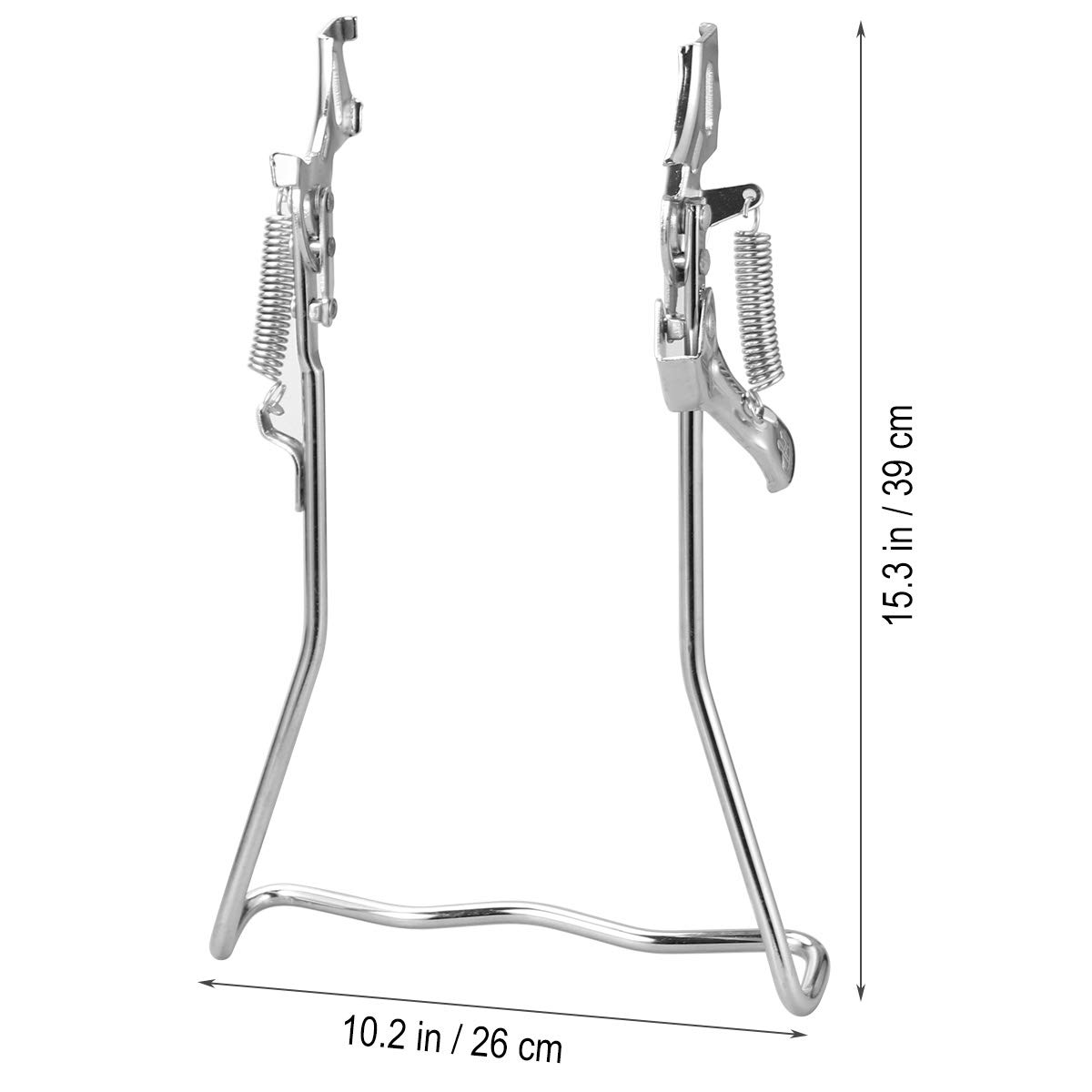 LIOOBO Fahrrad Ständer Doppelbein Fahrradständer Fahrrad Radnabe Ausstellungsstand Boden Lagerregal Fahrrad Reparatur Kick Stehen für Parken Halter Sport & Freizeit