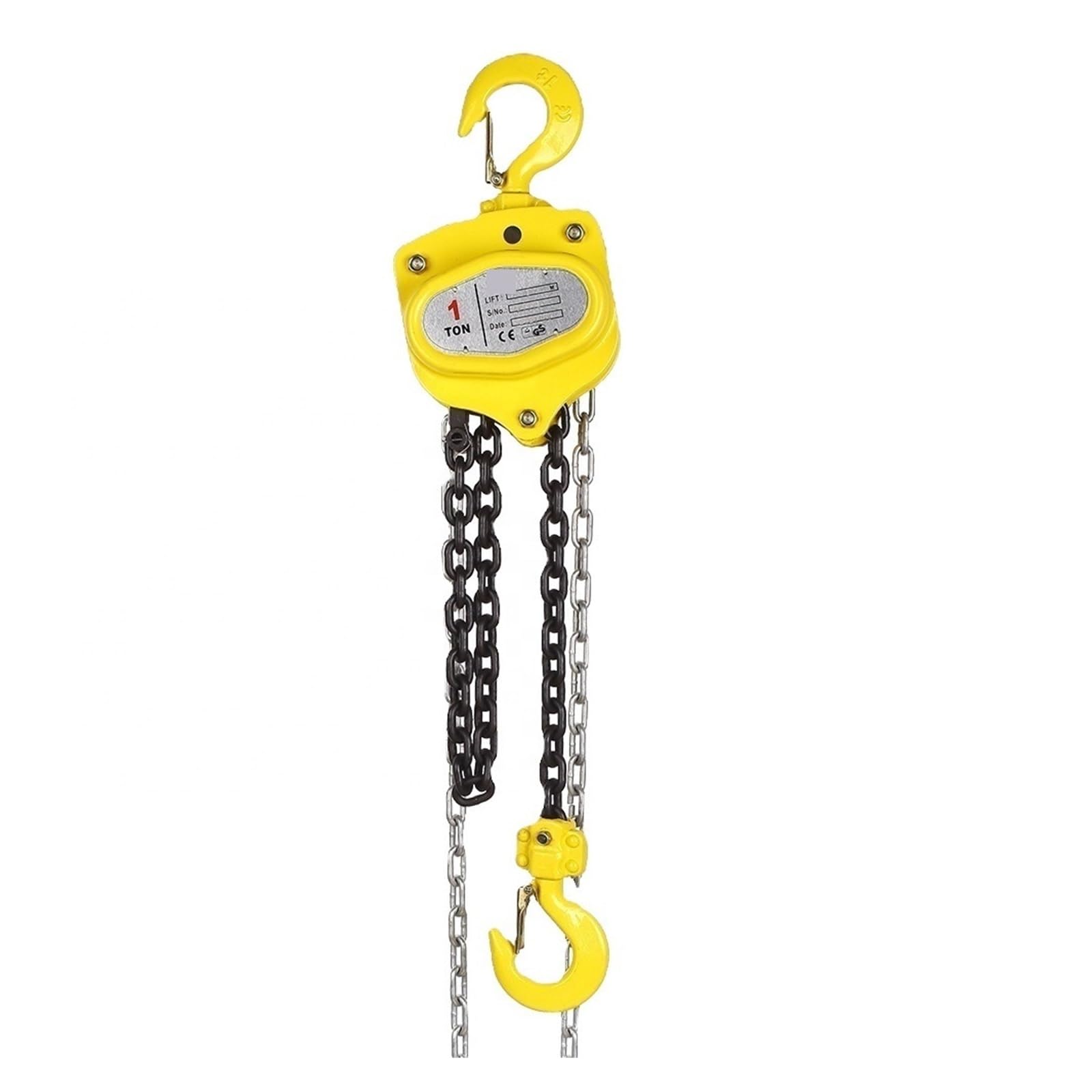 Paranco Elettrico, Gru di sollevamento, mini paranco a catena manuale da 1 tonnellata in acciaio legato G80 a cricchetto con gancio for auto, miglioramento domestico