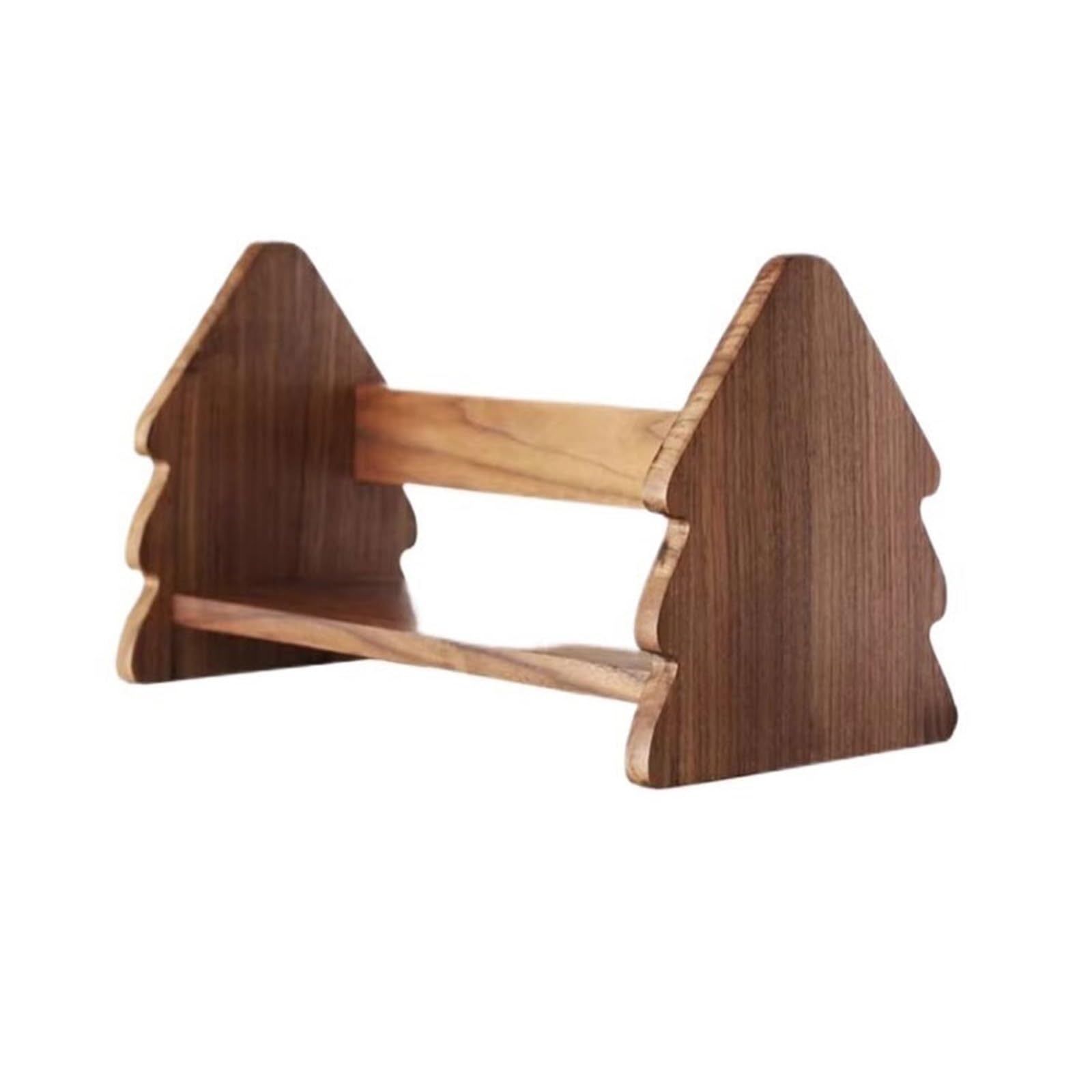 XUJUAN-0227 Bookshelf Vintage Black Walnut Open Small Bookshelf Creativity Storag Rack for Study Officee