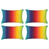 ♥ CONCEPTION ET TEXTURE: Cette taie d'oreiller coussin présente un tissu lisse et élégant au toucher soyeux et un beau drapé qui apportent charme et modernité à votre intérieur. Ces housse de coussin moderne pour canapé sont disponibles en différentes tailles et styles pour répondre à vos différents besoins.