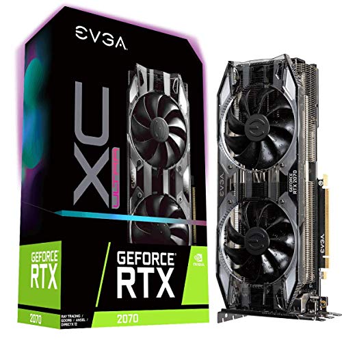 EVGA GeForce RTX 2070 XC ULTRA GAMING, 8GB GDDR6, Dual HDB Fans & RGB LED Graphics Card 08G-P4-2173-KR (Renewed)
