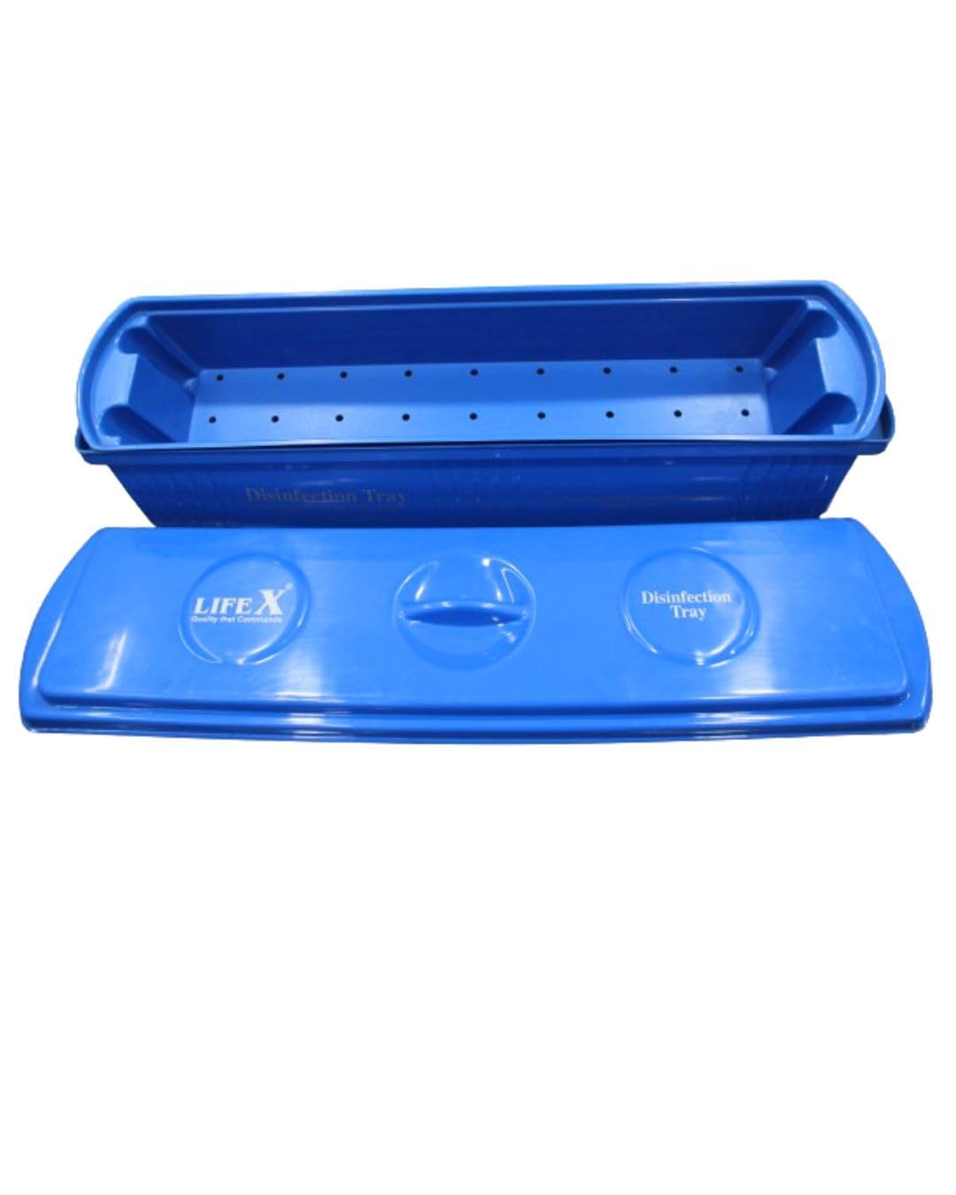 Sterilization Cidex Tray ABS Body with Perforated Tray 10 litres Cap.