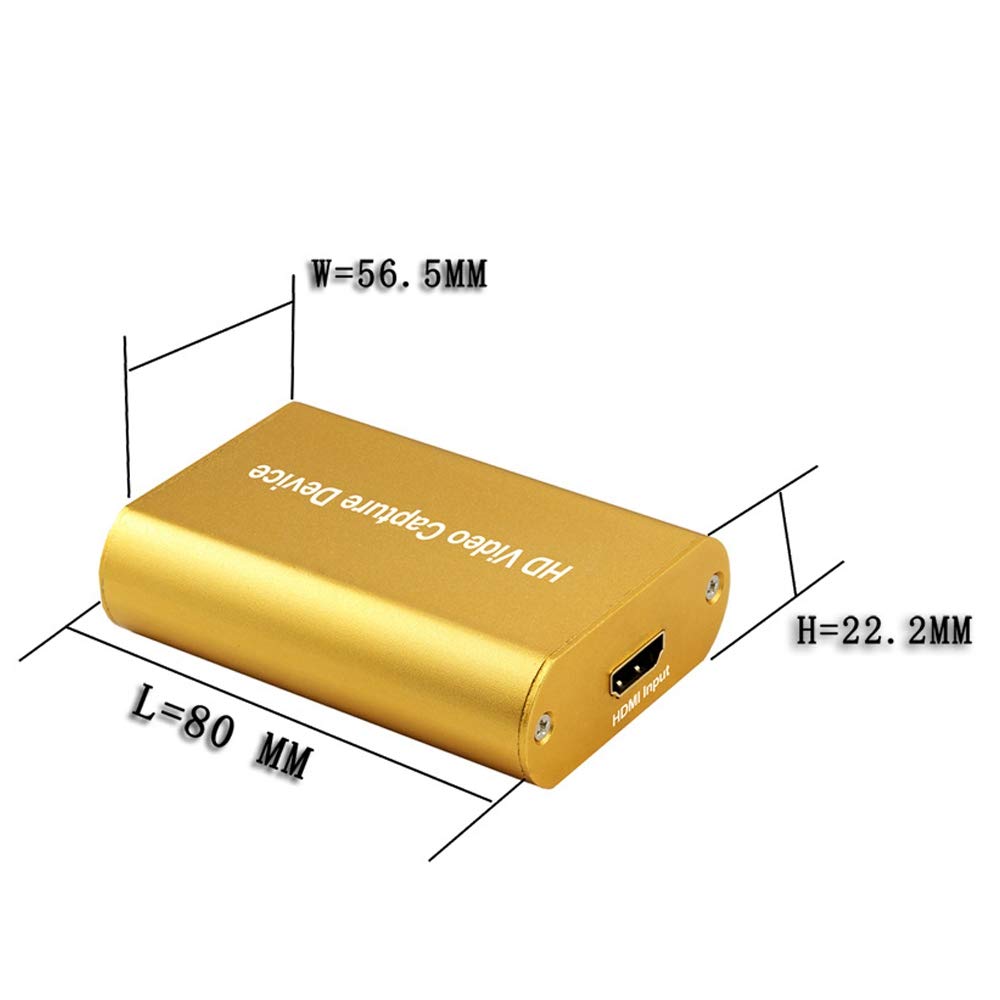 Tarjeta de captura USB 3.0 caja de captura de juego sin controladores captura de vídeo 1080P Loop salida captura