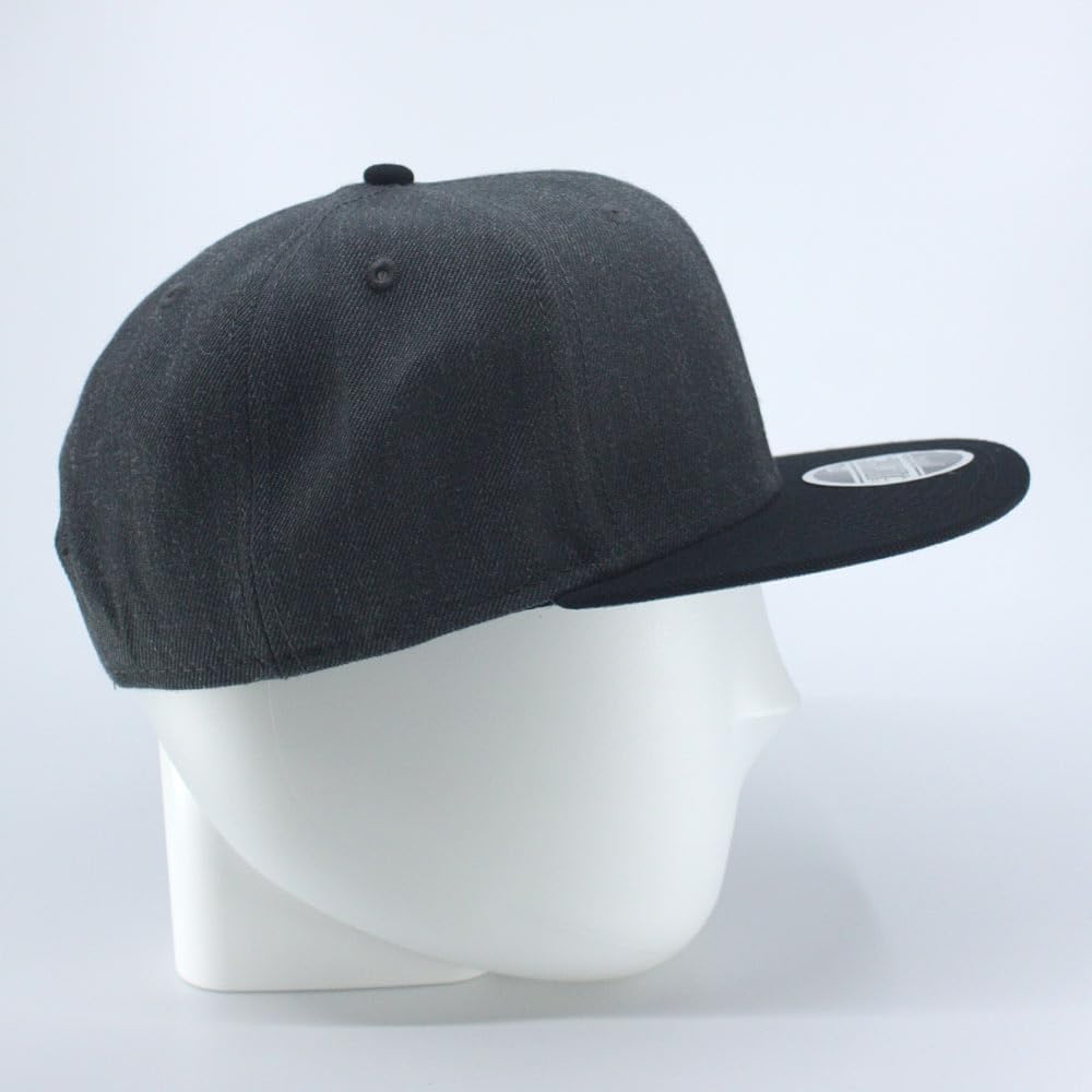 The Vintage Year Heather Wool Blend Flat Bill Adjustable Snapback Hats Baseball Caps - Image 5